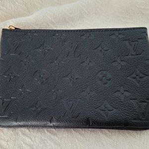 Louis Vuitton Double Pochette Black Empreinte